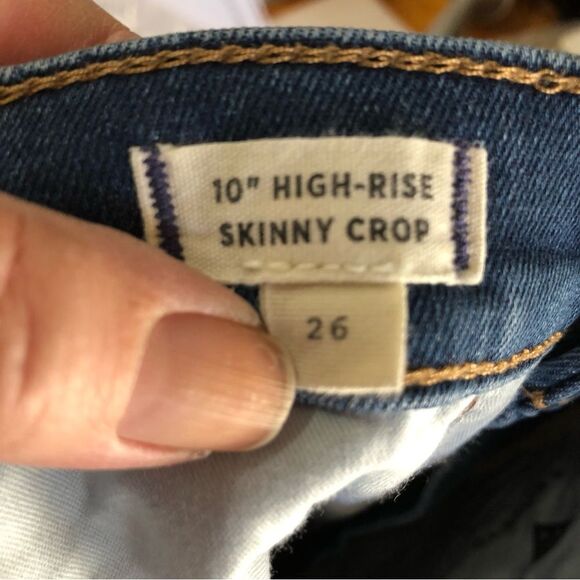 Madewell 10” High Rise Button Fly Skinny Crop Jeans - 26 - Picture 10 of 12